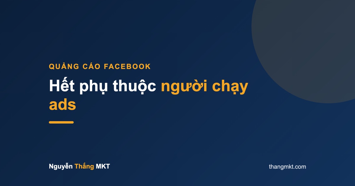 Hết phụ thuộc người chạy ads — tự đọc số quảng cáo