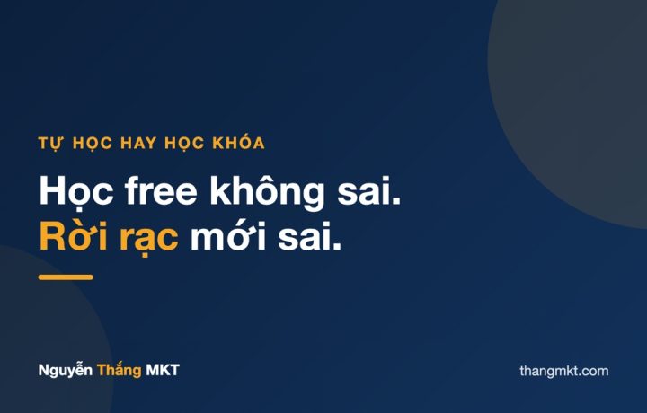 Minh họa tự học Facebook Ads rời rạc so với học khóa có hệ thống tránh tài khoản bị khóa